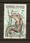 Stamps : Asia : Malaysia :  Hapalemur Griseus.