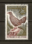 Stamps Ivory Coast -  Ptilopachus Petrosus.
