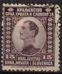 Sellos del Mundo : Europe : Yugoslavia : YUGOSLAVIA 1921 Scott 04 Sello Rey Alexander Kraljevina Srba, Hrvata i Slovenaca usado