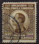 Stamps Europe - Yugoslavia -  YUGOSLAVIA 1924 Scott 30 Sello Rey Alexander Kraljevina Srba, Hrvata i Slovenaca usado