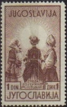 Stamps Yugoslavia -  YUGOSLAVIA 1941 Scott B121 Sello Nuevo Sobretasa para Veteranos de Guerra de Ljubjana Trajes