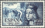 Stamps Spain -  ESPAÑA 1951 1101 Sello Nuevo Centenario Isabel la Catolica Correo Aereo Yv 820