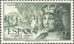 Stamps Spain -  ESPAÑA 1952 1111 Sello Nuevo V Centenario Nacimiento Fernando el Católico. Correo Aereo