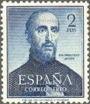 Stamps Spain -  ESPAÑA 1952 1118 Sello Nuevo San Francisco Javier Correo Aereo