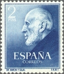 Stamps Spain -  ESPAÑA 1952 1119 Sello Nuevo Doctor Santiago Ramón y Cajal