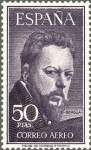 Stamps Spain -  ESPAÑA 1953 1125 Sello Nuevo Joaquin Sorlla Correo Aereo Yv 263