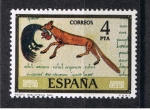 Stamps Spain -  Edifil  2287   Pintores   Códices   Día del Sello. Marco dorado  