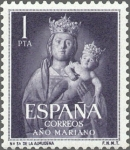 Stamps Spain -  ESPAÑA 1954 1139 Sello Nuevo Año Mariano Ntra. Sra. de la Almudena Madrid 1p