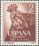 Sellos de Europa - Espa�a -  ESPAÑA 1954 1140 Sello Nuevo Año Mariano Ntra. Sra. de Africa Ceuta 2p