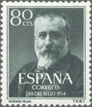 Sellos de Europa - Espa�a -  ESPAÑA 1954 1142 Sello Nuevo Dia del Sello Marcelino Menéndez y Pelayo (1856-1912)