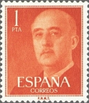 Stamps Spain -  ESPAÑA 1955 1153 Sello Nuevo General Francisco Franco (1892-1975) 1pts