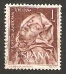 Stamps : Europe : Spain :  1429 - IV centº de la Reforma Teresiana, escultura de Santa Teresa, de Bemini