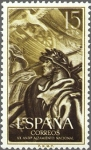 Stamps Spain -  ESPAÑA 1956 1187 Sello Nuevo  XX Aniv. del Alzamiento Nacional Soldado Laureado 15c