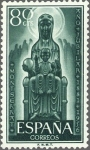 Stamps Spain -  ESPAÑA 1956 1194 Sello Nuevo Año Jubilar de Monserrat  Nuestra Señora de Monserrat 80c