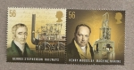 Stamps : Europe : United_Kingdom :  Pioneros de la revolución industrial