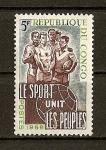 Sellos del Mundo : Africa : Republic_of_the_Congo : El deporte une los pueblos.