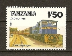 Stamps Tanzania -  Tren.