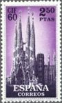 Sellos de Europa - Espa�a -  ESPAÑA 1960 1283 Sello Nuevo I Congreso Internacional de Filatelia Barcelona Templo Sagrada Familia