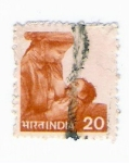 Stamps India -  Mujer (repetido)