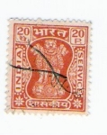 Stamps : Asia : India :  20p