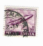 Stamps : Asia : India :  Avión