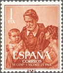 Sellos de Europa - Espa�a -  ESPAÑA 1960 1297 Sello Nuevo III Cent. de la muerte de San Vicente de Paúl