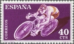 Stamps Spain -  ESPAÑA 1960 1307 Sello Nuevo Deportes Ciclismo 40cts