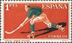 Stamps Europe - Spain -  ESPAÑA 1960 1310 Sello Nuevo Deportes Hockey sobre Patines 1pta