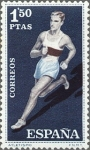 Stamps Spain -  ESPAÑA 1960 1311 Sello Nuevo Deportes Atletismo 1,50pts