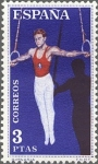 Stamps Spain -  ESPAÑA 1960 1314 Sello Nuevo Deportes Gimansia Anillas 3pts