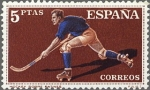 Stamps Spain -  ESPAÑA 1960 1315 Sello Nuevo Deportes Hockey sobre Patines 5pta