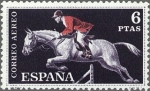 Stamps Spain -  ESPAÑA 1960 1318 Sello Nuevo Deportes Hípica Correo Aereo 6pts