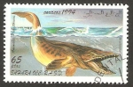 Stamps : Africa : Morocco :  animal prehistorico, brasilosaurus