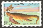 Stamps Morocco -  animales prehistóricos, plesiosaurus