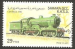 Sellos de Africa - Marruecos -  locomotora