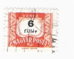 Stamps Hungary -  6 Fillér