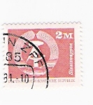 Stamps Germany -  Blasón R.D.A  (repetido)