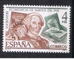 Stamps : Europe : Spain :  Edifil  2402  Sociedades Económicas de Amigos del País  " Carlos III "