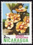 Stamps : America : Nicaragua :  Flor Malachra spp. 2 cts.