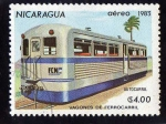 Stamps : America : Nicaragua :  autocarril  4 cent.$