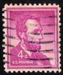 Stamps United States -  Abraham lincoln - 4c