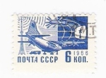 Stamps Russia -  Avión (repetido)