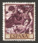 Stamps Spain -  entierro de santa catalina, zurbaran