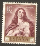 Stamps Spain -  la inmaculada, ribera