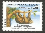 Sellos de America - Honduras -  fauna, oso perezoso
