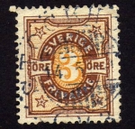 Stamps : Europe : Sweden :  sello antiguo