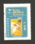 Sellos de America - Honduras -  revista medica hondureña, pajaro