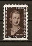 Stamps : America : Argentina :  Eva Peron.