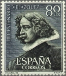 Stamps Spain -  ESPAÑA 1961 1340 Sello Nuevo III Centenario Muerte Velazquez Autoretrato