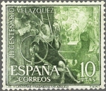 Stamps Spain -  ESPAÑA 1961 1343 Sello Nuevo III Centenario Muerte Velazquez Las Hilanderas